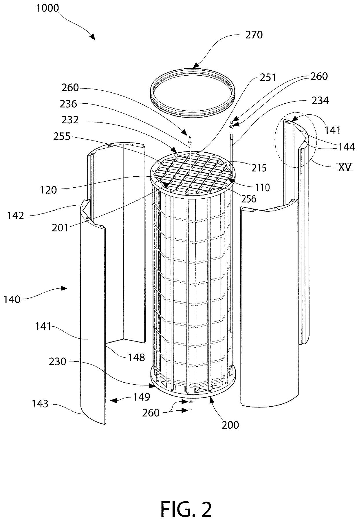 Moving an entire nuclear reactor core as a unitary structure