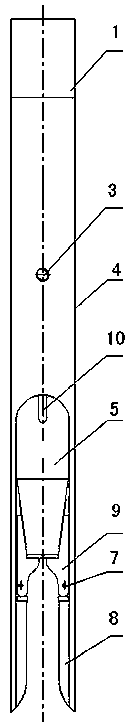 Tube pump fixed ball overshot and its use method