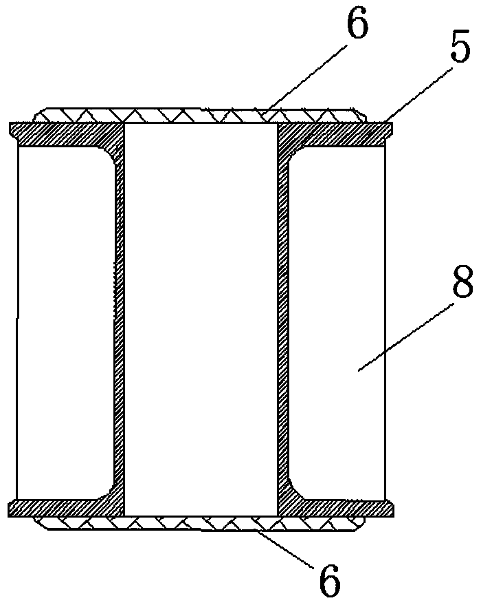 Press-stressed anchor cable assembly type steel waist rail and construction method thereof