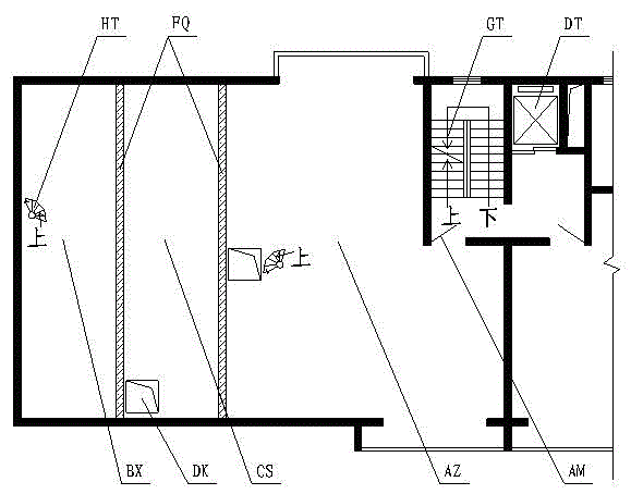 Protruding-type duplex house