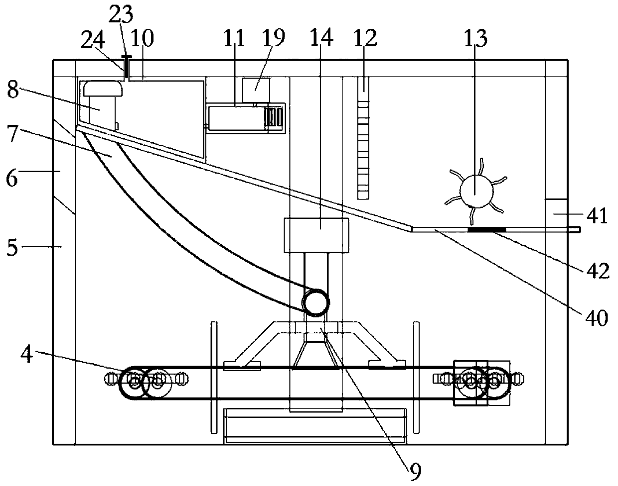 A river surface floating garbage cleaning ship and its cleaning method