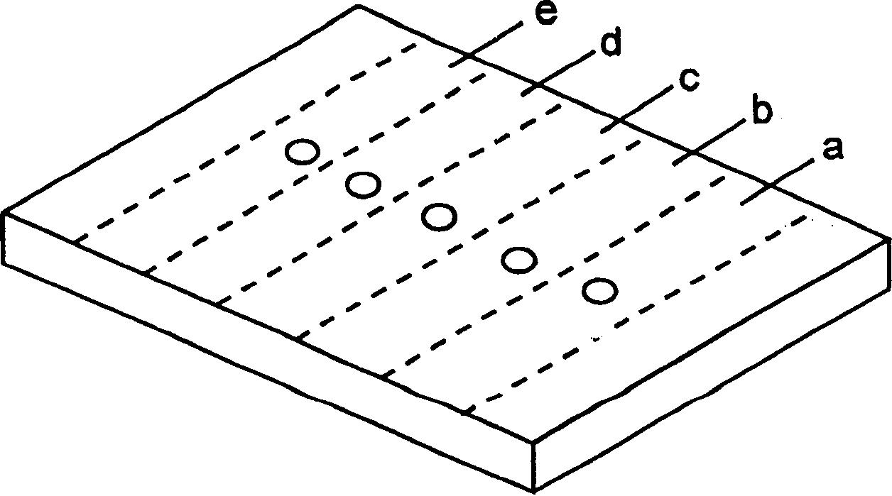 Test sheet with multiple reaction area and method for using and producing said test sheet