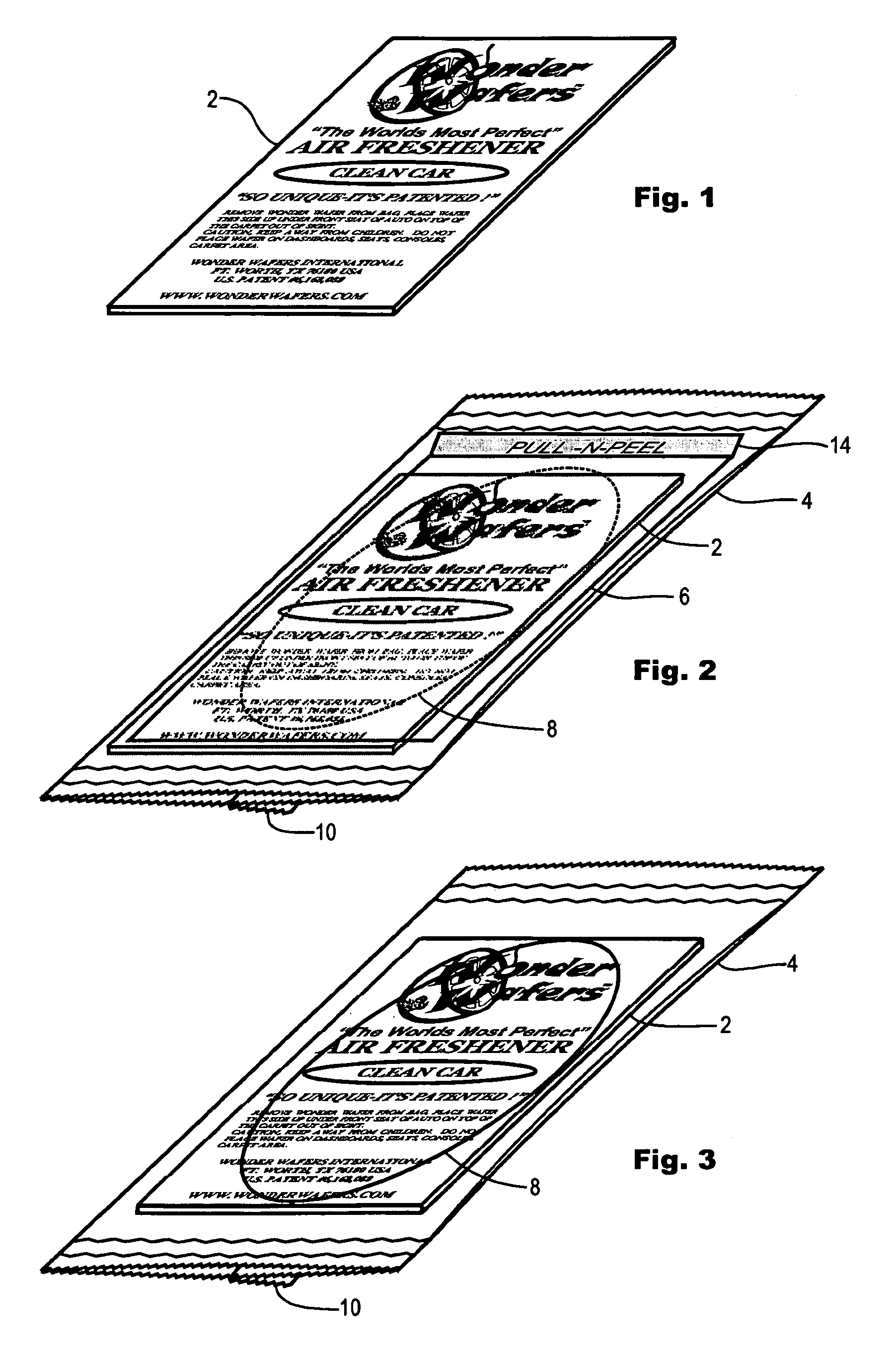 Fragrance package, dispenser, and method