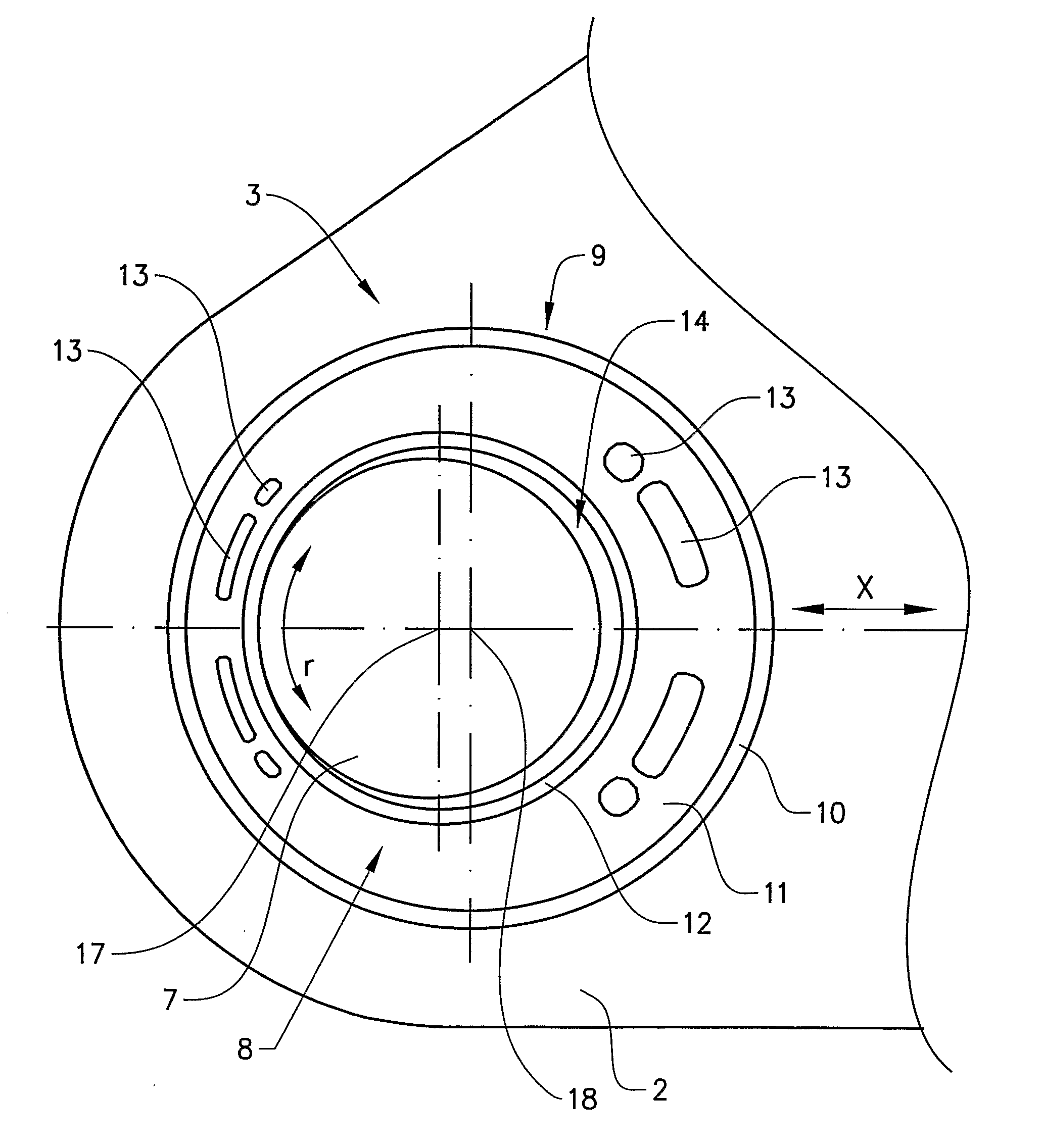 Sliding arrangement for a disk brake