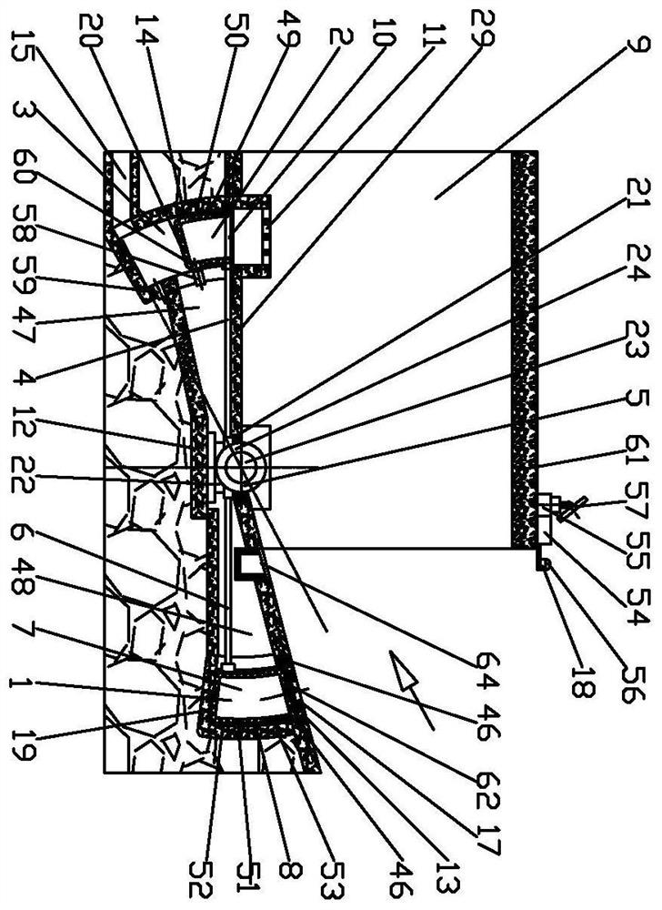 Usage method of automatic flood control device for highway tunnel building