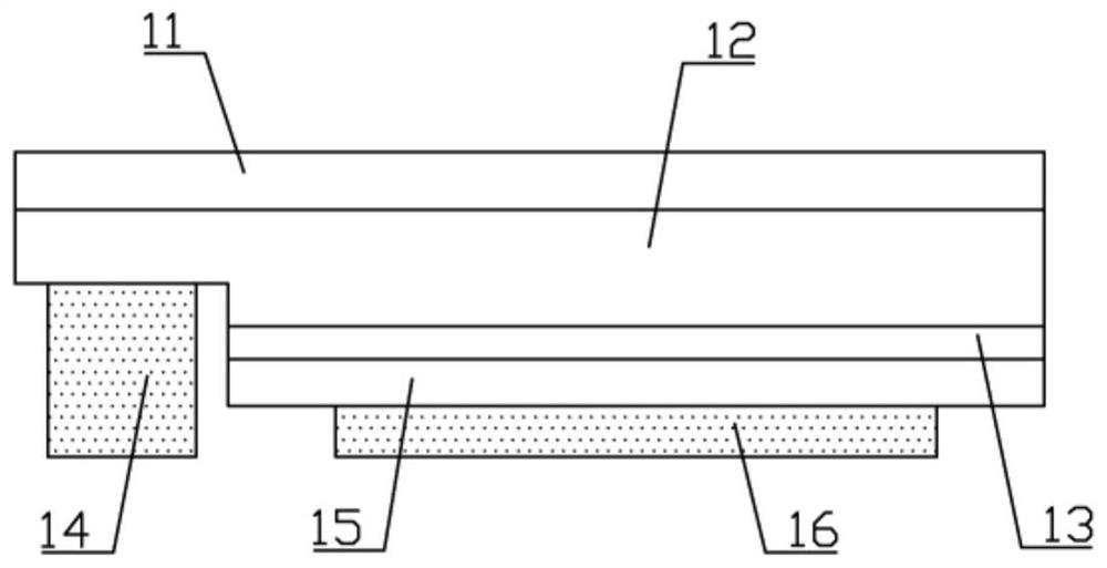 White-light LED chip packaging structure and manufacturing method thereof