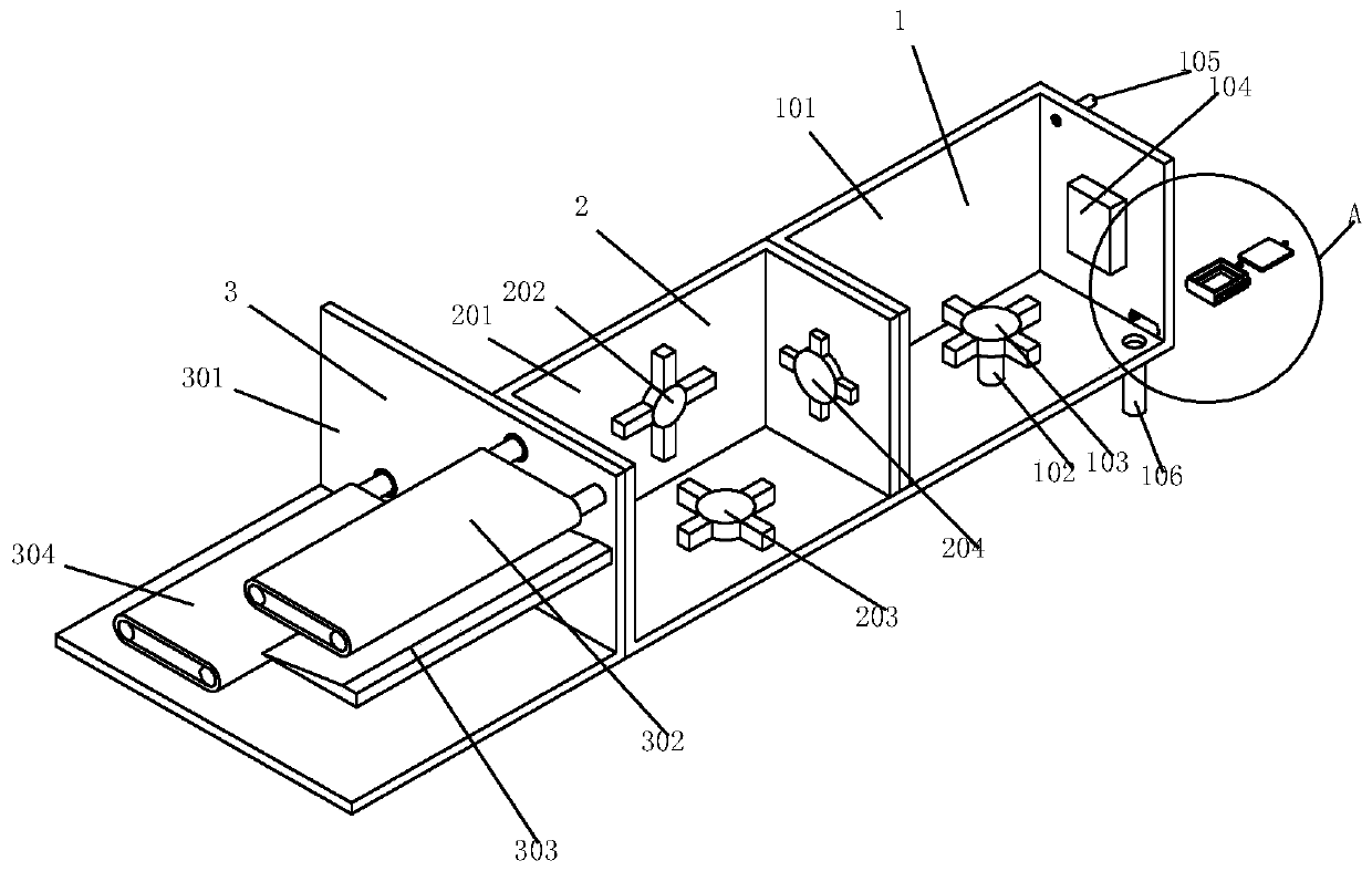 High-temperature scalding device for clothing processing