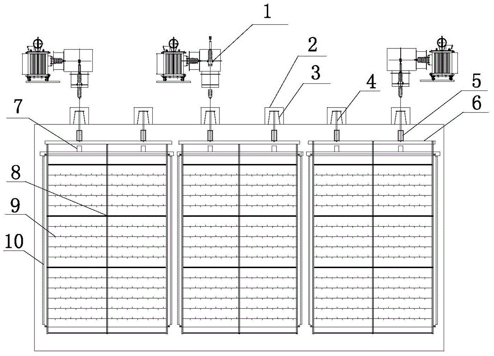Subarea power supply system and subarea power supply method for wet electric precipitator