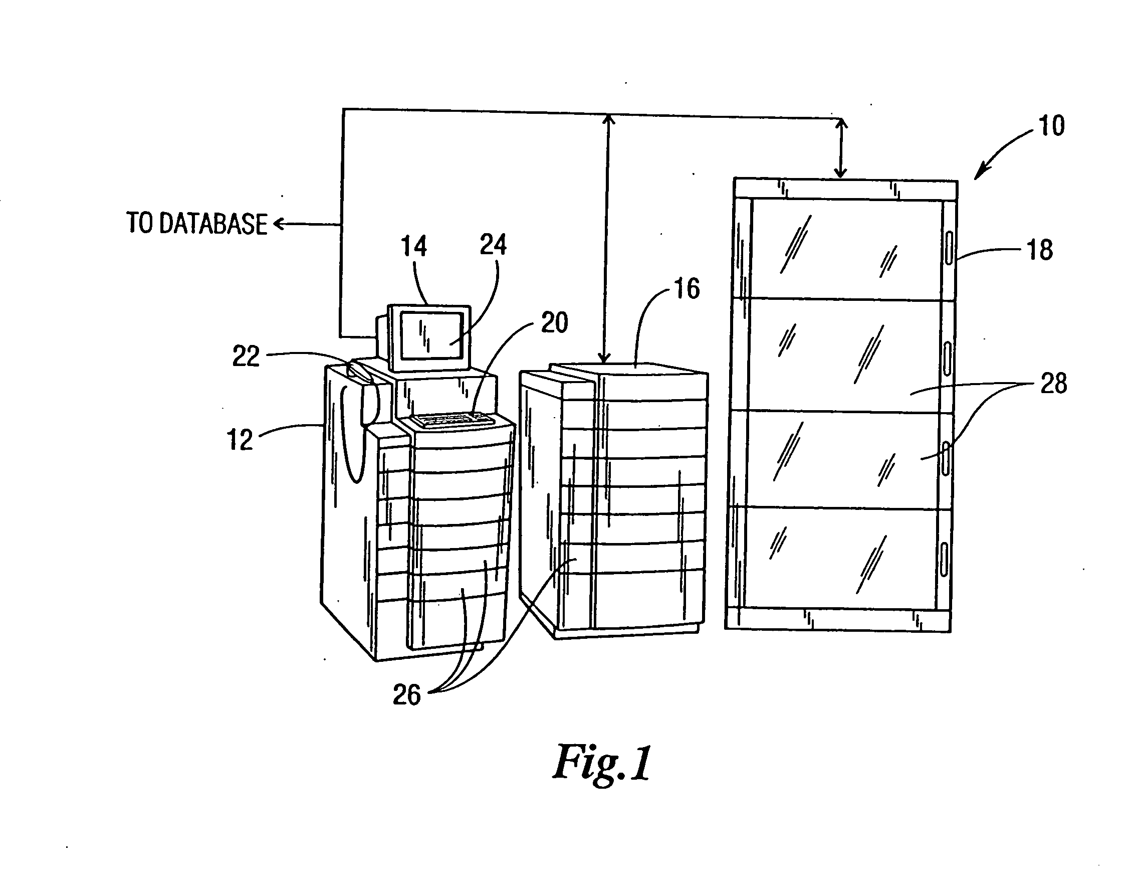 High capacity drawer with mechanical indicator for a dispensing device