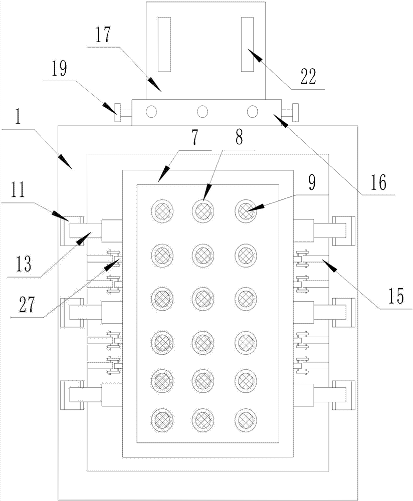 Lifting sludge collection sewage filtration device