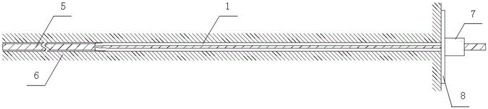 Anchor cable support structure capable of bearing transverse shear force