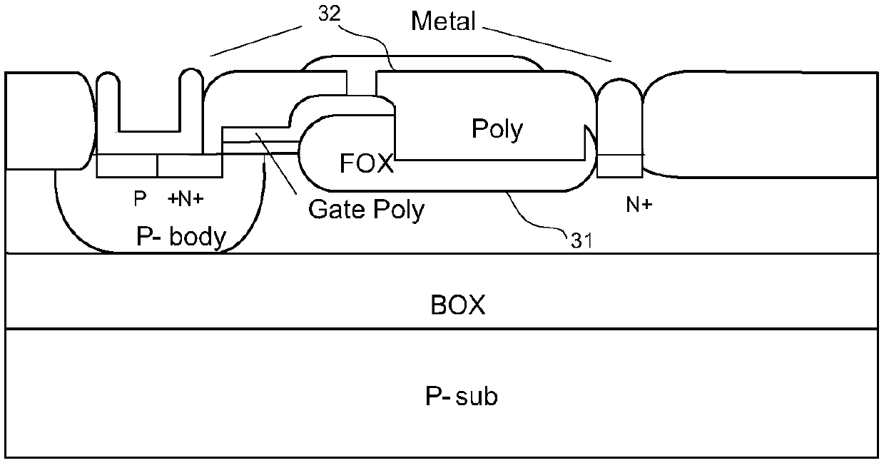 SOI device structure