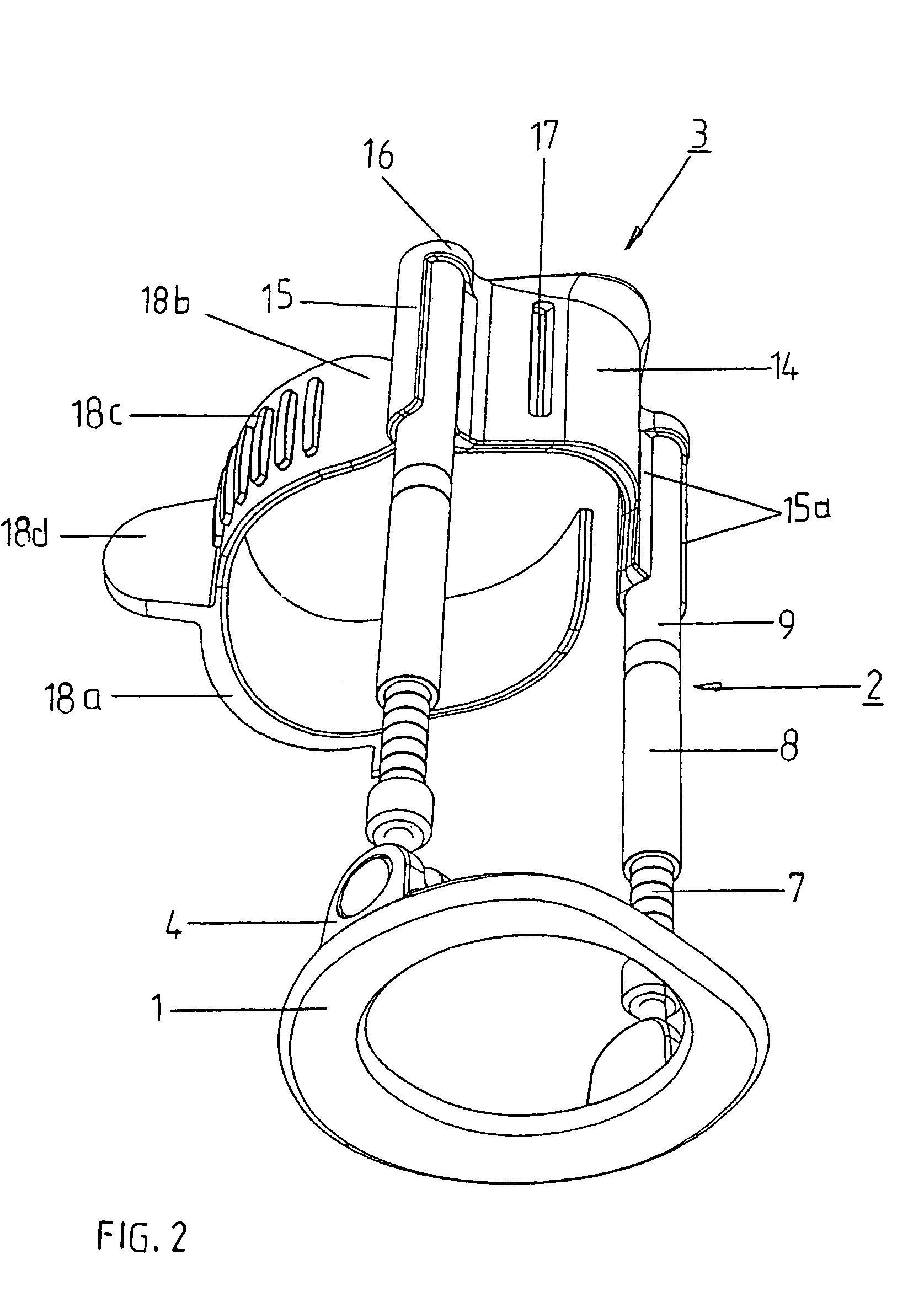 Device for extending elongate body parts