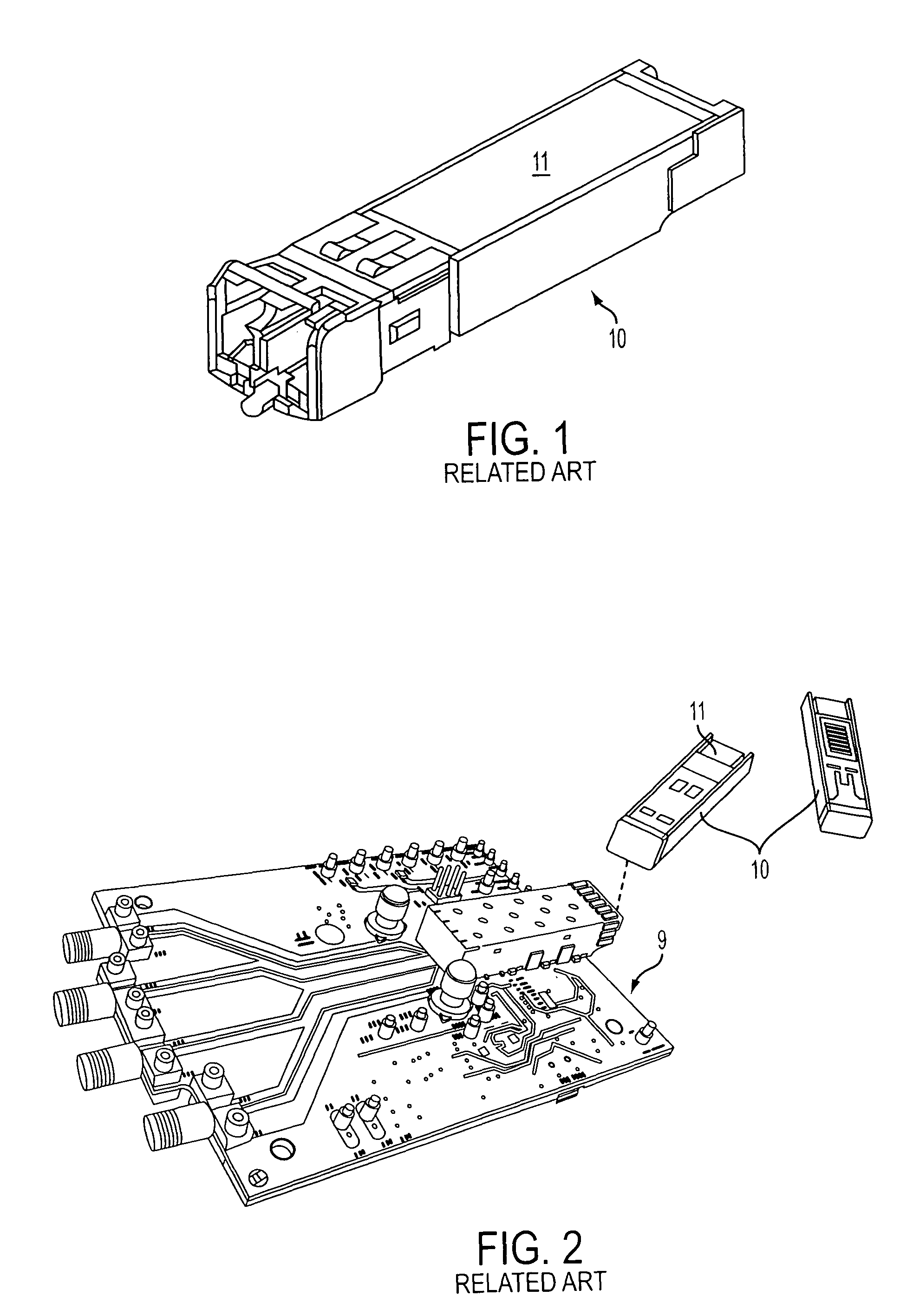 Small form factor pluggable (SFP) checking device for reading from and determining type of inserted SFP transceiver module or other optical device