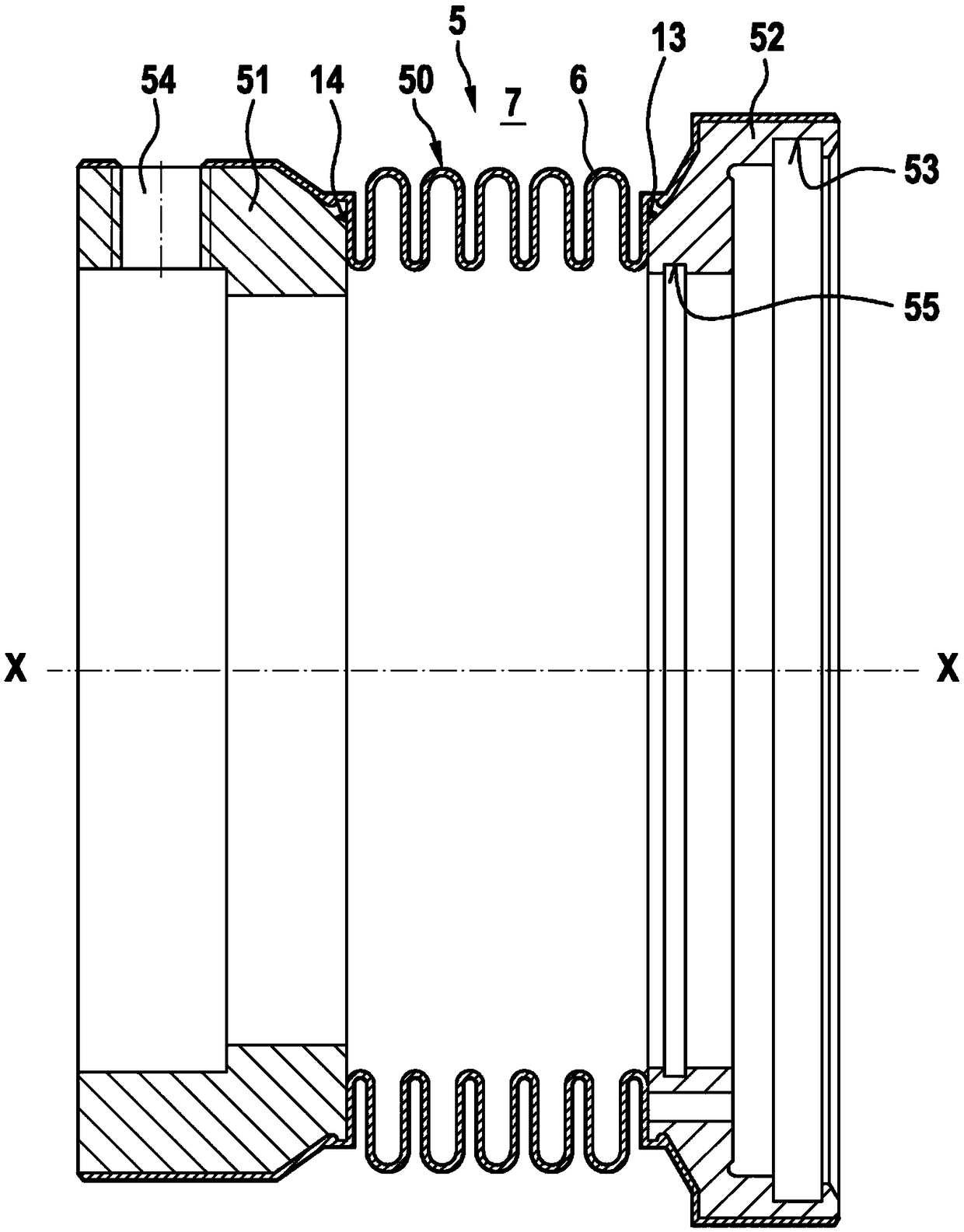 Slide ring seal arrangement with coated bellows unit