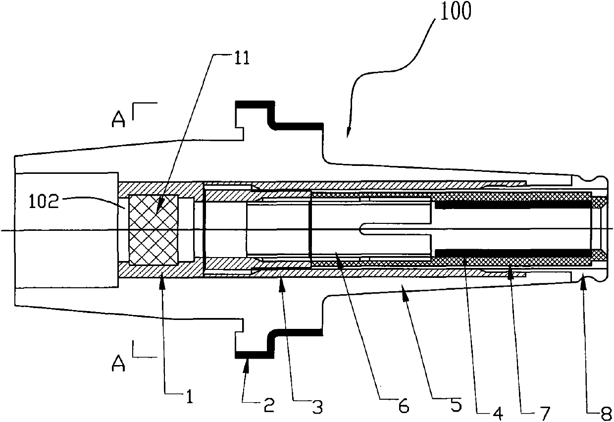 Rapid power socket of ring main unit with power-uninterrupted operation