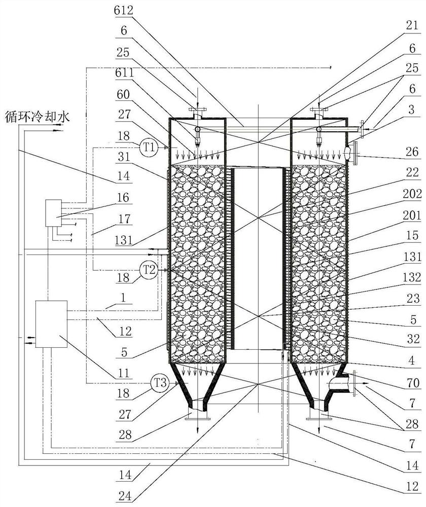 Gasification cracking device based on electric induction heating and method for preparing sulfur gas