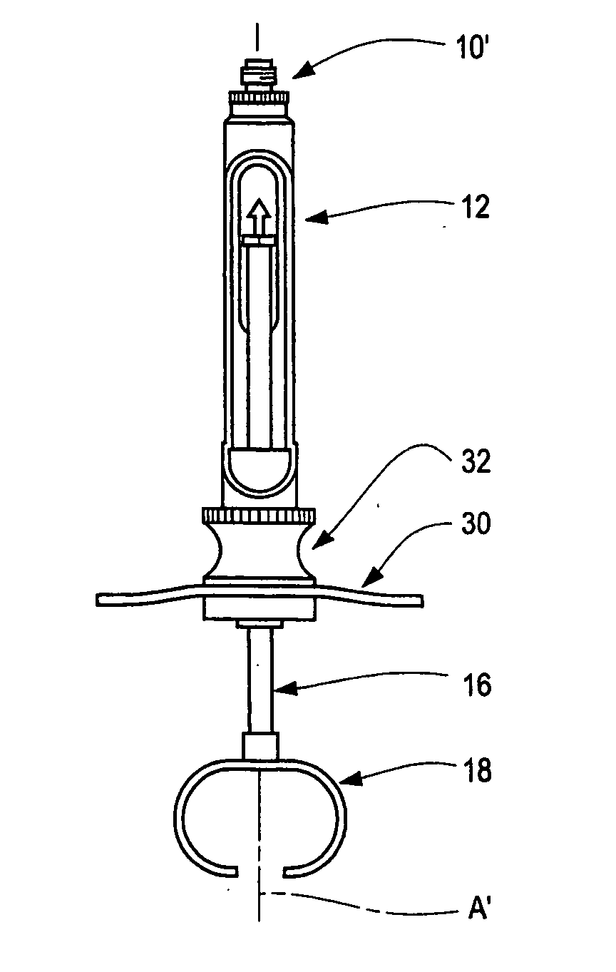 Syringe with split/adjustable thumb ring