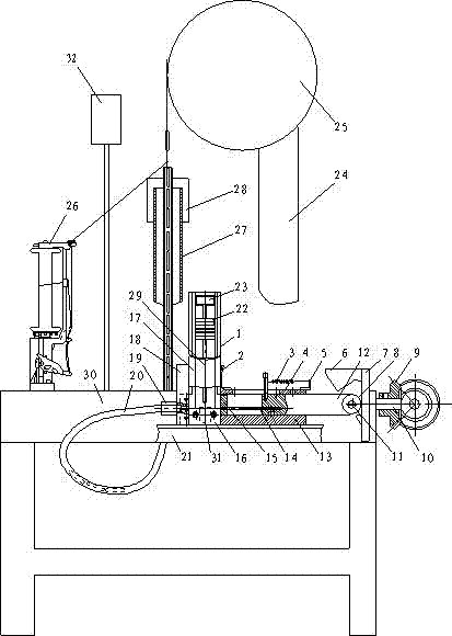 Automatic filling and feeding device of braiding machine