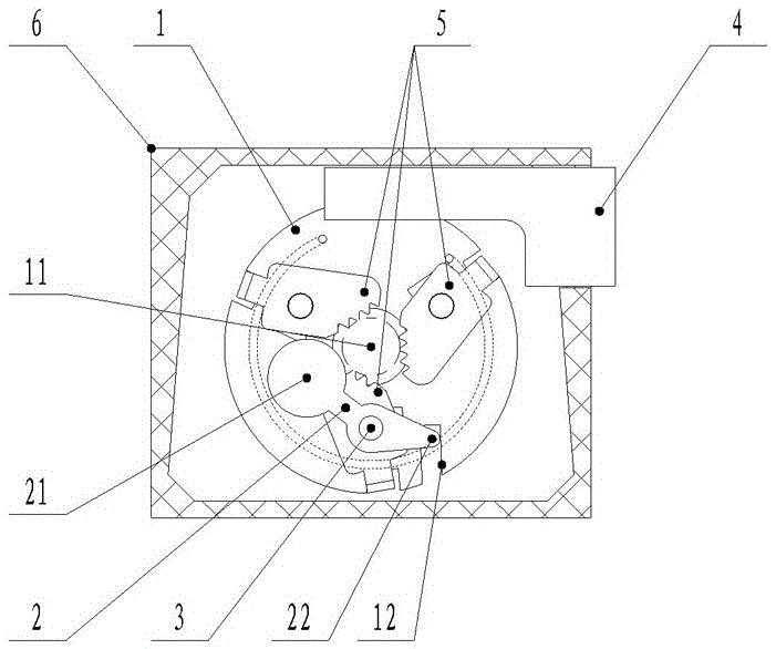 Chip baffle device for pen inlet hole of pencil sharpener