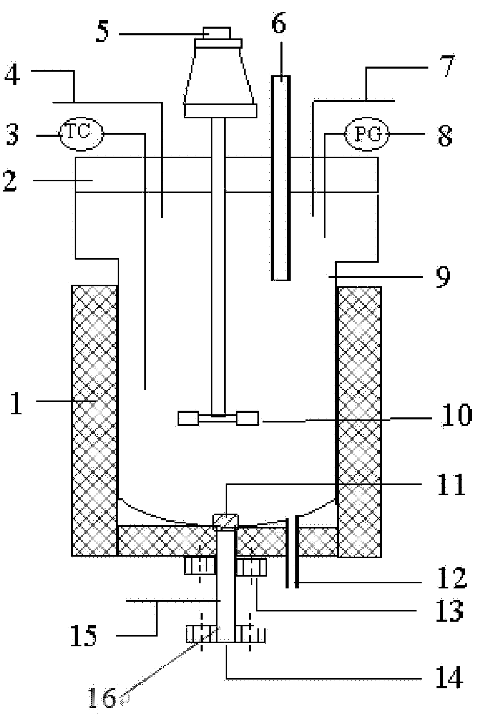 High-temperature high-pressure autoclave and using method thereof