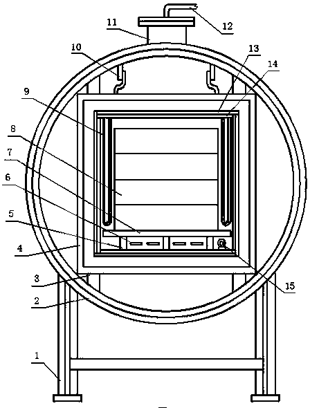 High-purity silicon nitride reacting furnace