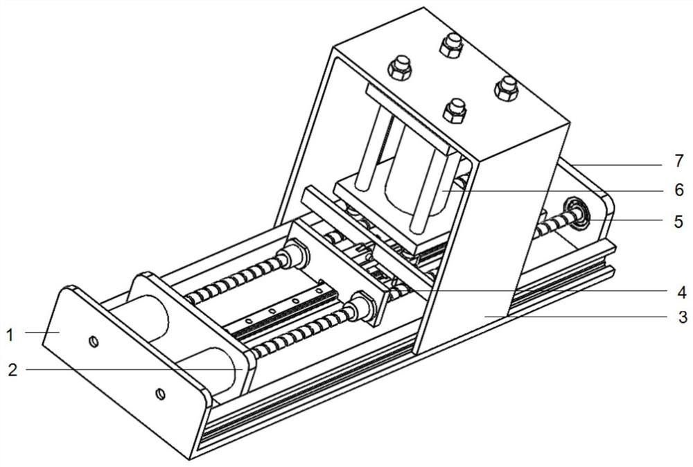 A multi-working condition linear guide rail pair friction and wear testing machine