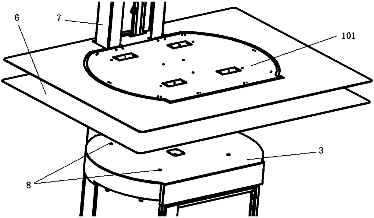 Elevator landing floorslab hole filling system