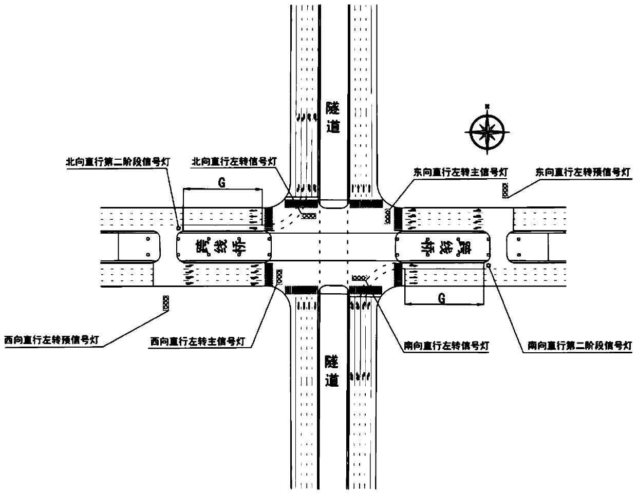 A Ground Traffic Organization Optimization Method Applicable to Separated Three-level Intersections