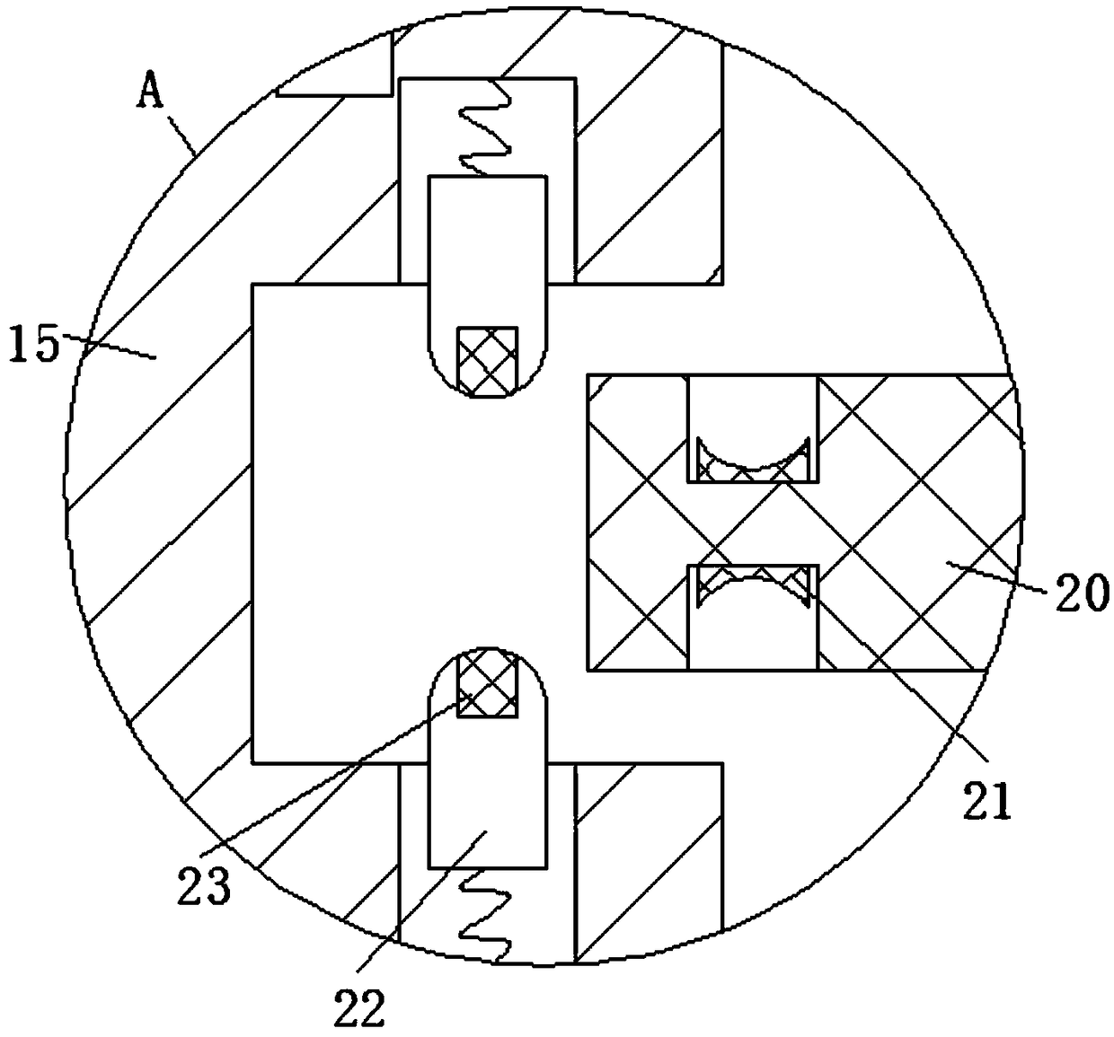 Fixed structure for power meter with efficient fixing function