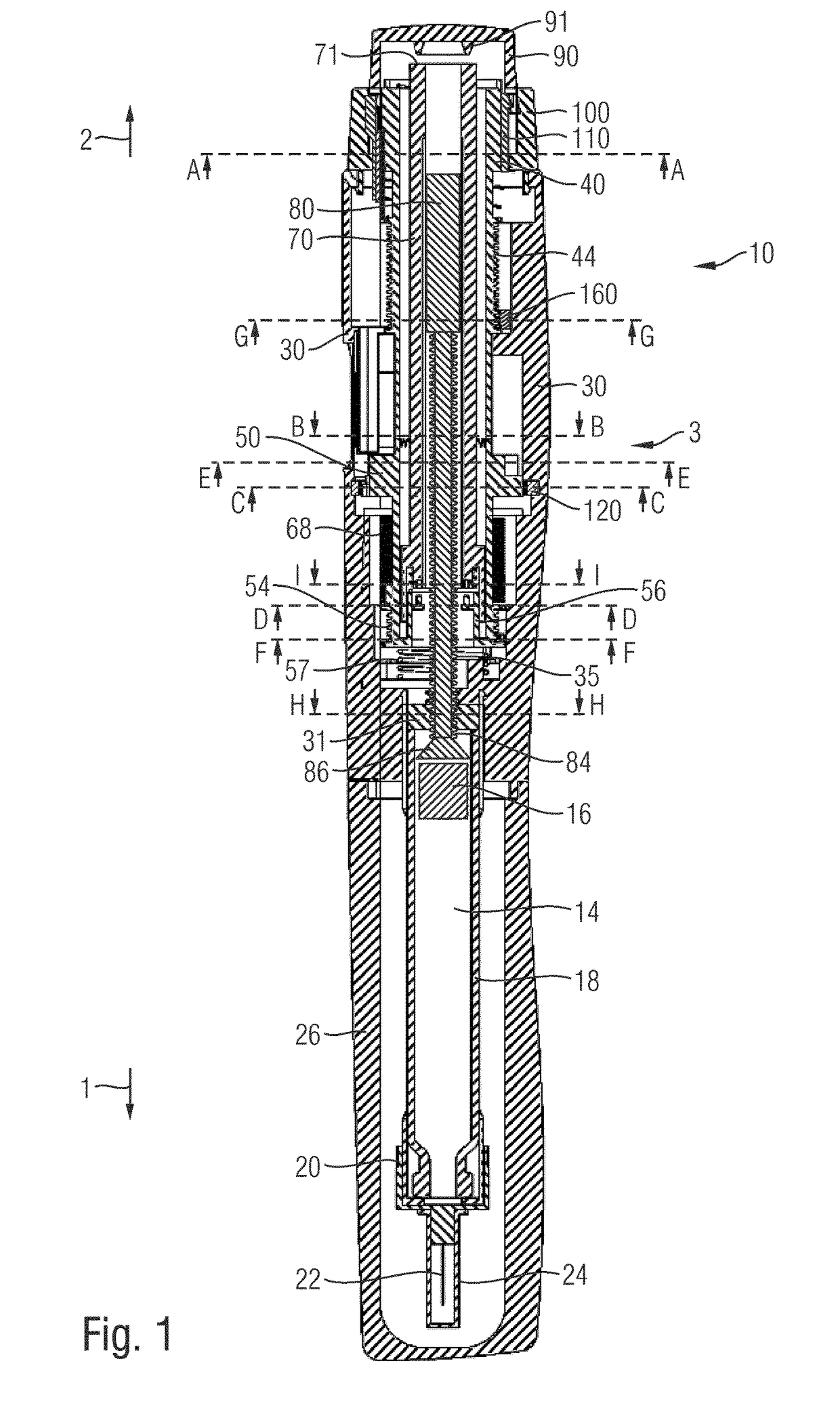 Drive mechanism of a drug delivery device