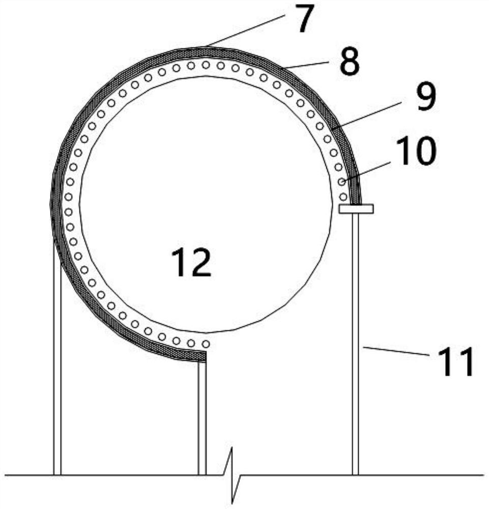 The heat recovery system and selection method of the ring coating on the wall of the rotary kiln