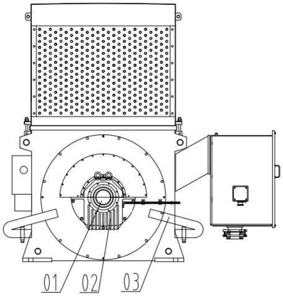 Detachable bearing cooling device