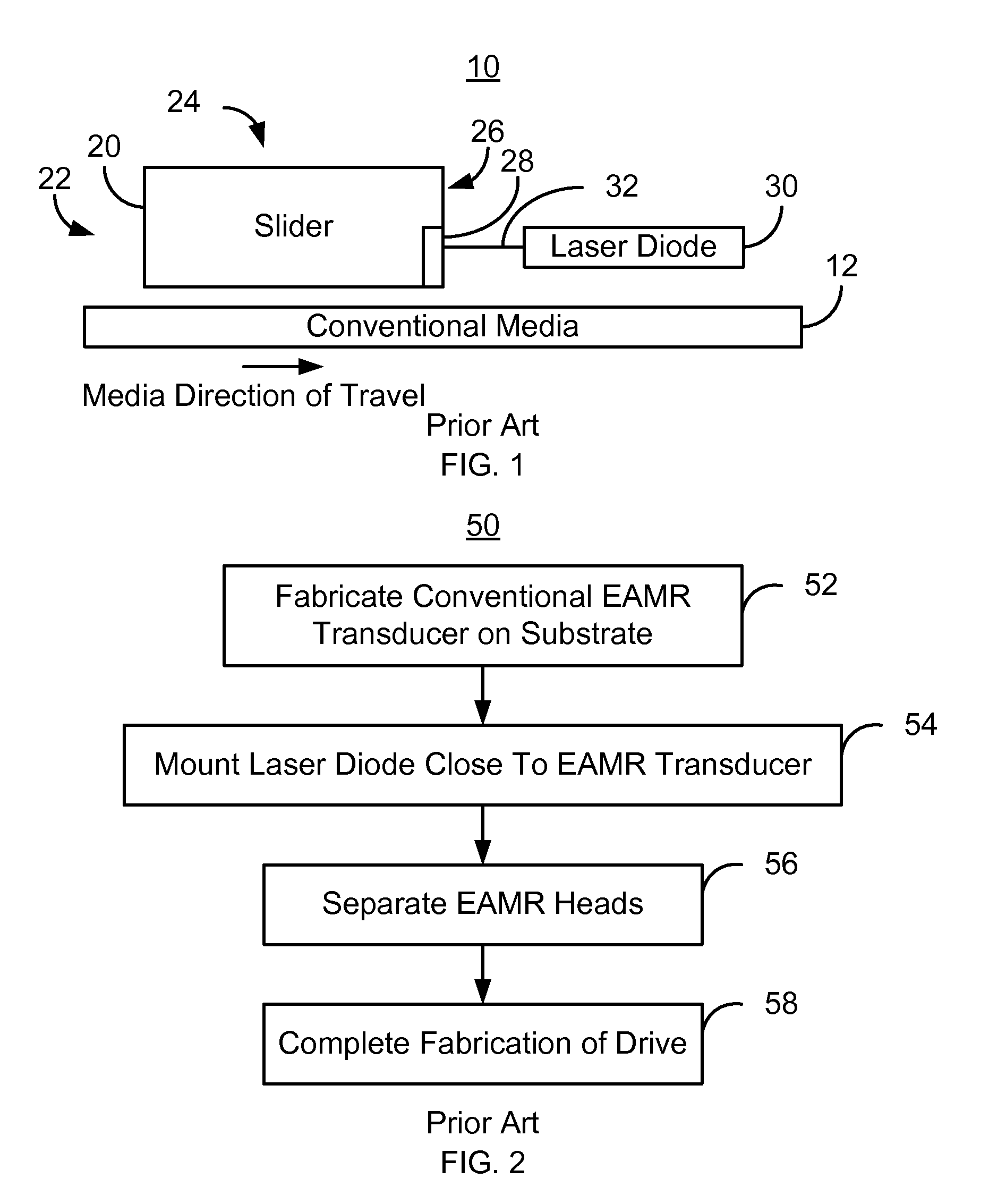 Method and system for providing a laser cavity for an energy assisted magnetic recording head