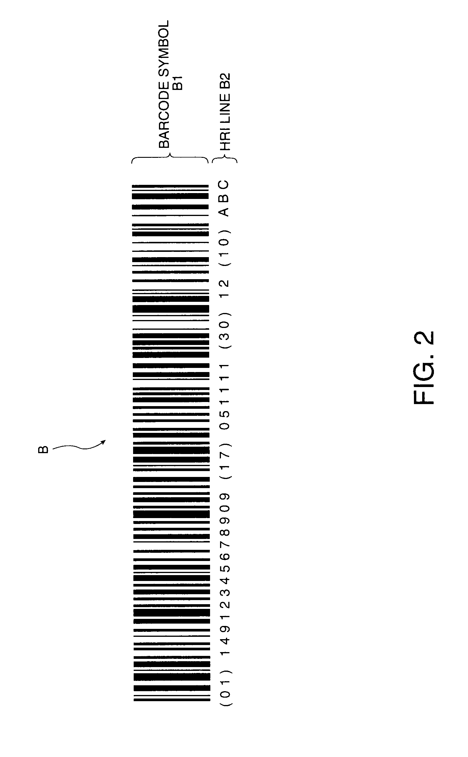 Method and Apparatus for Generating a Barcode with a Human Readable Interpretation, a Printing Apparatus, and a Program