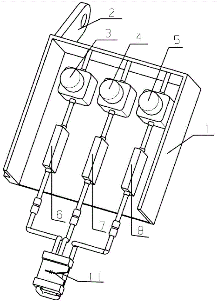 A purely pneumatic folding-in device for short raw edges of a shuttleless loom