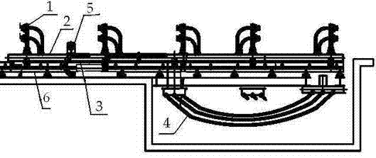 Moving apparatus of sand box