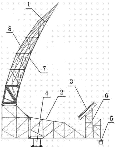 Large-scale high-accuracy parabolic offset antenna