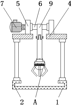 Height-adjustable clamping device for automatic machining