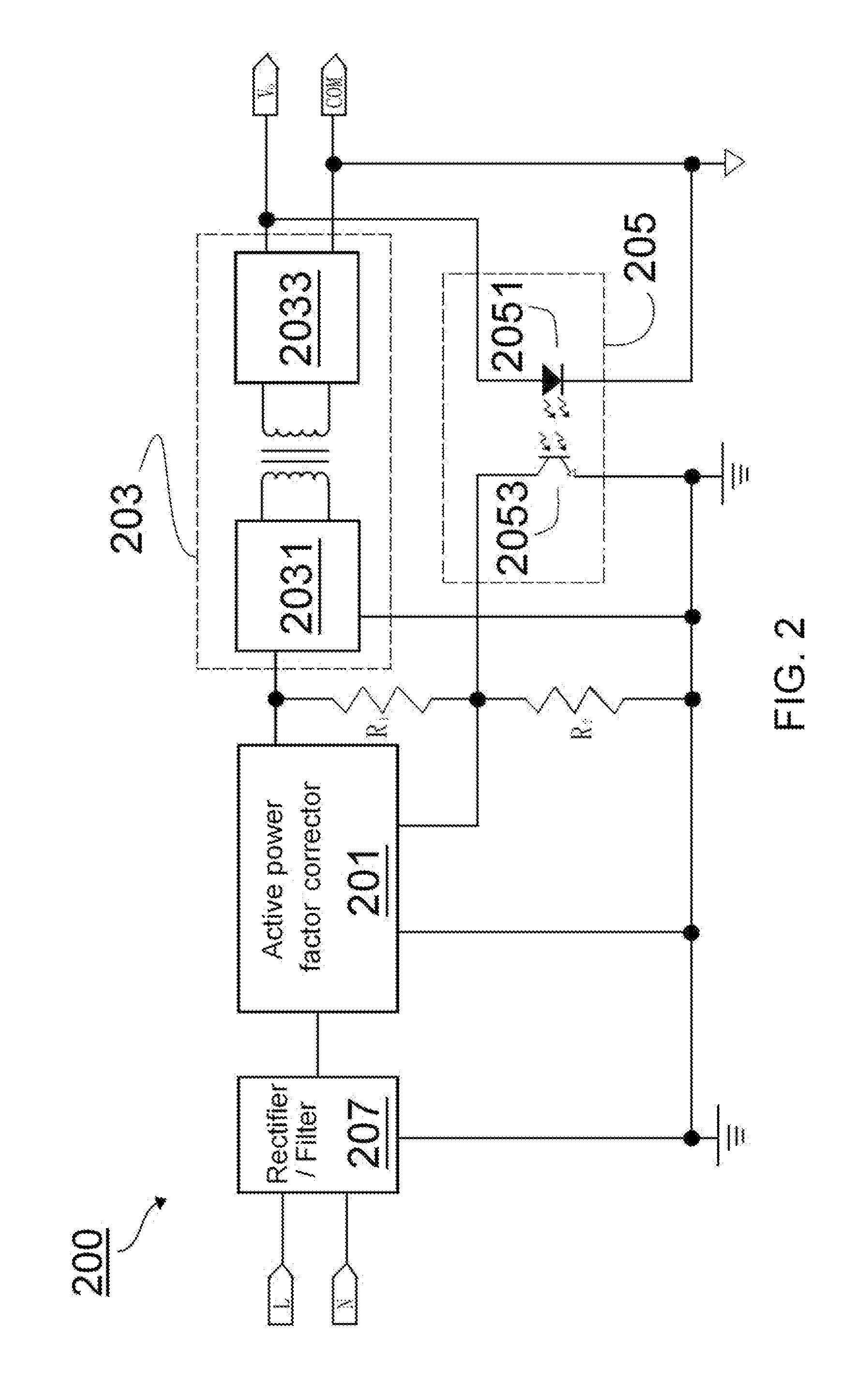 Power Supply Circuit for Driving Light Emitting Diode