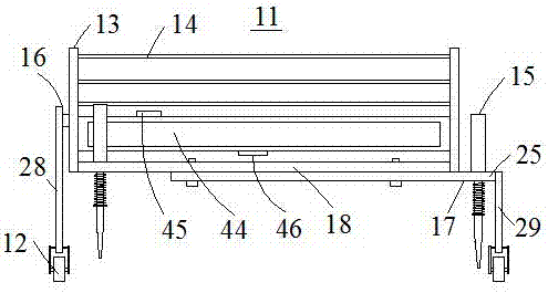 Greening structure of road separation zone