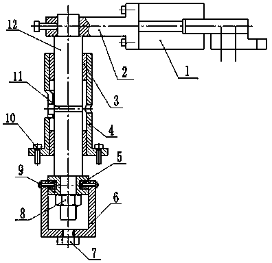 Tail pipe drawing mechanism for exhaust machine