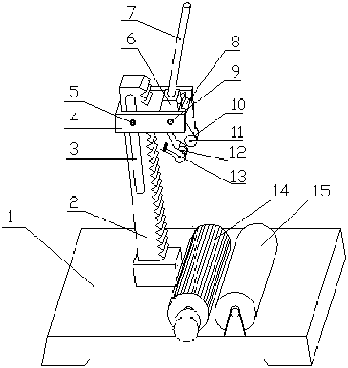 Thin pipe cutting device