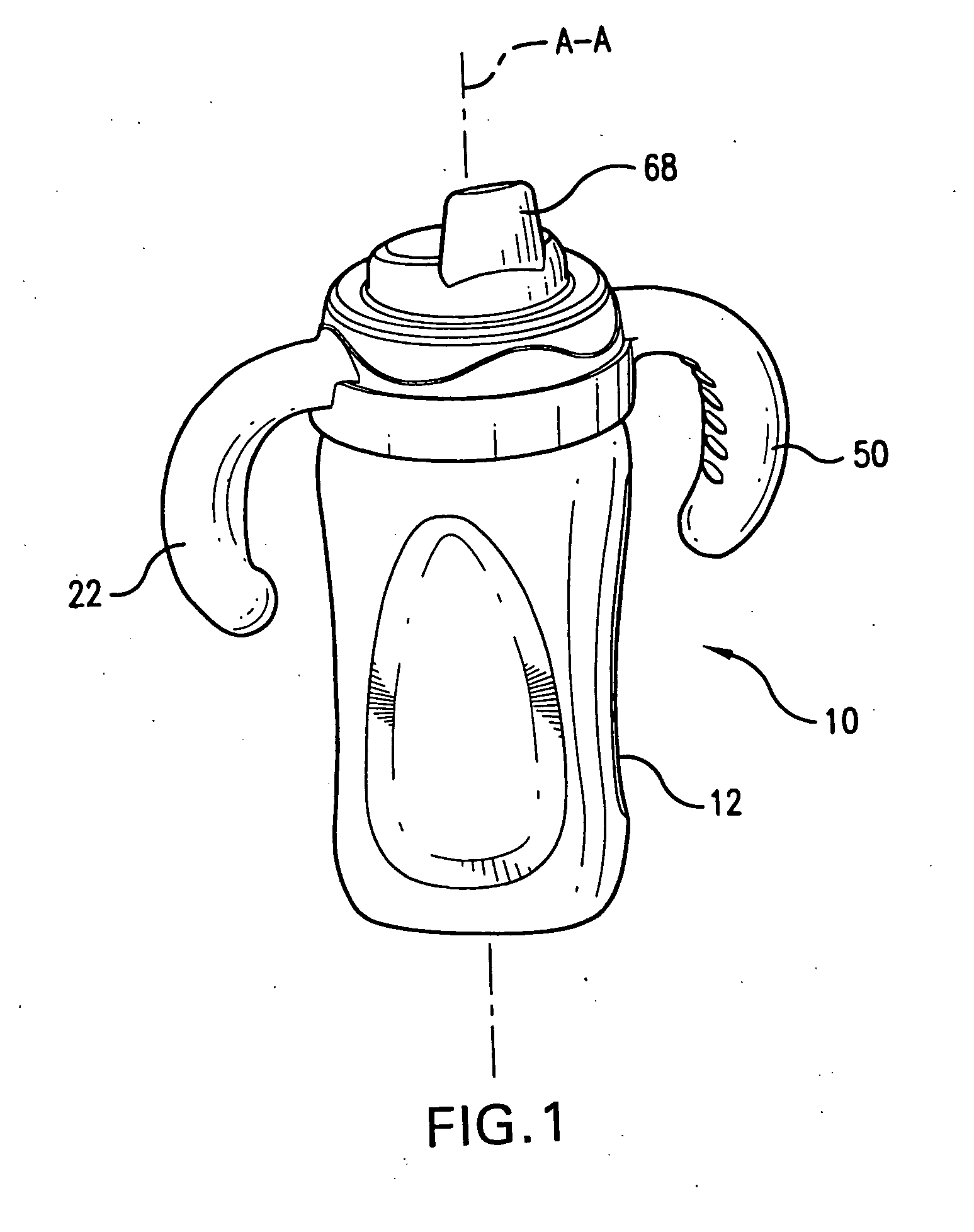 Drinking vessel with adjustable handles