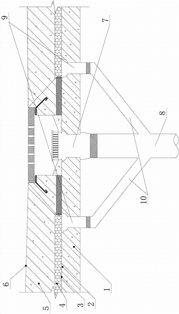 Drainage structure for inverted roof and construction method of drainage structure