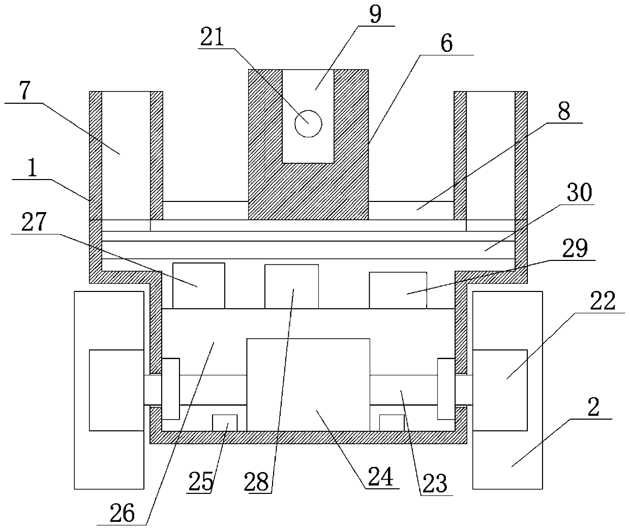 Intelligent early warning type balance car and mobile terminal system processing