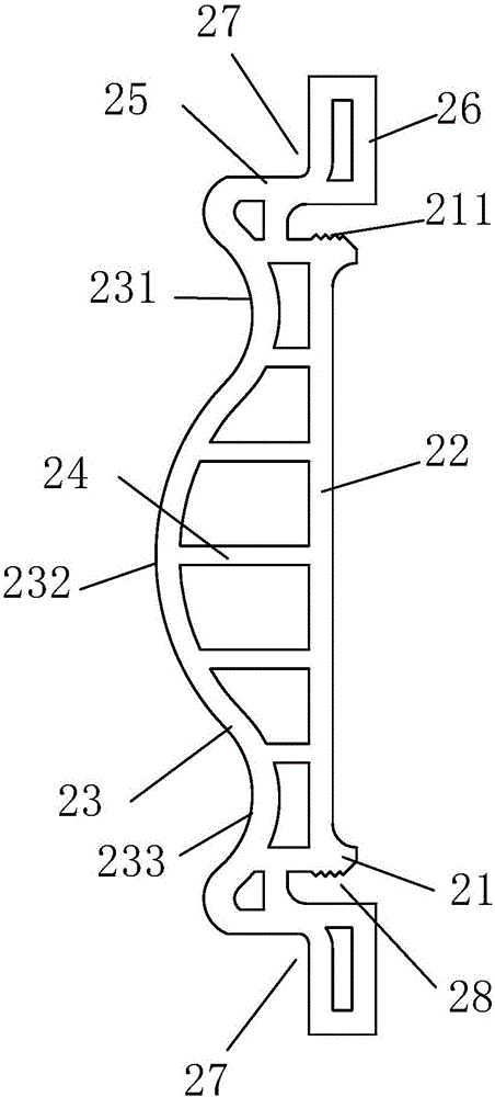 Decorative structure of wall space