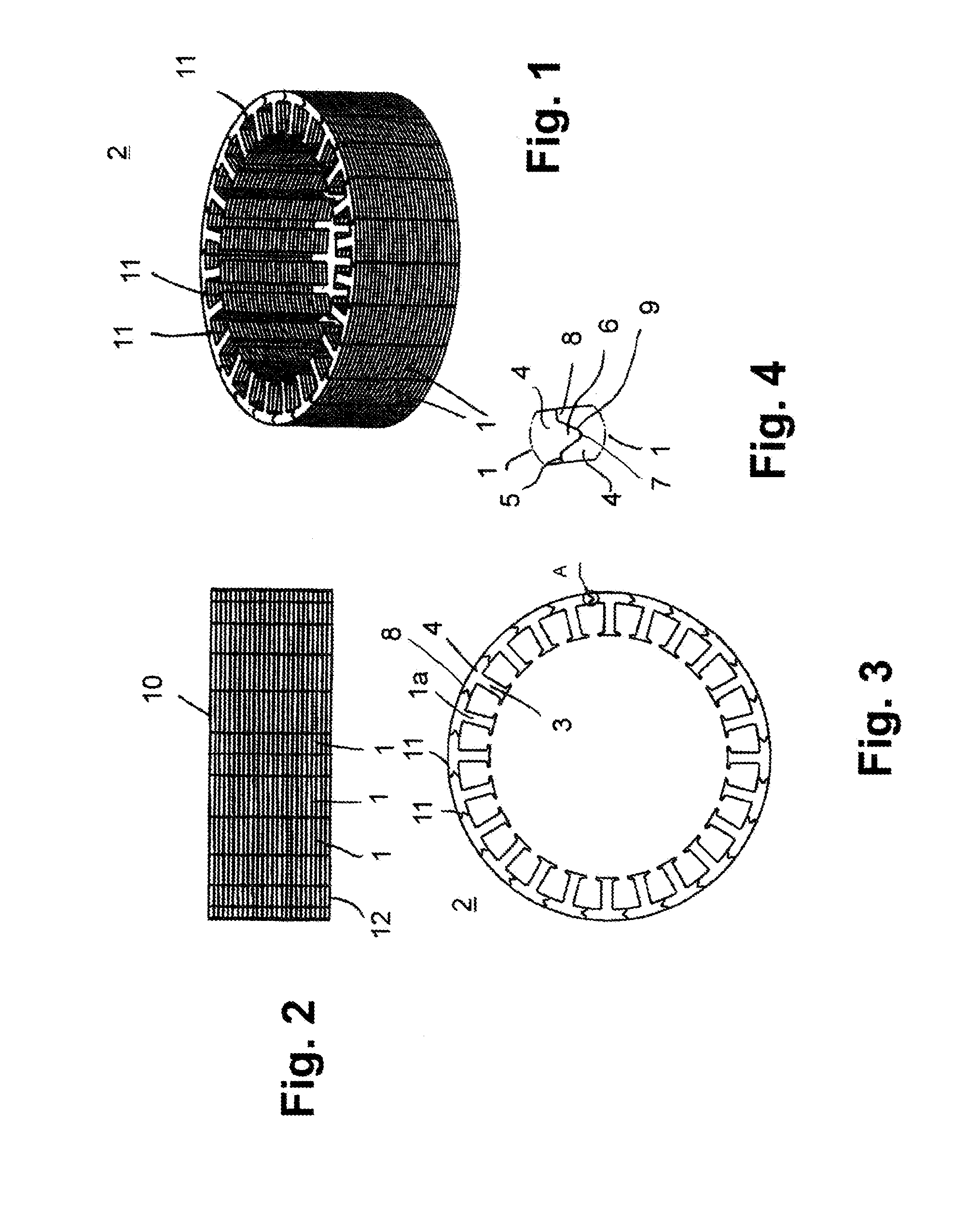 Annular stack of laminations comprised of single-tooth stacks and method for manufacturing a stack of lamination