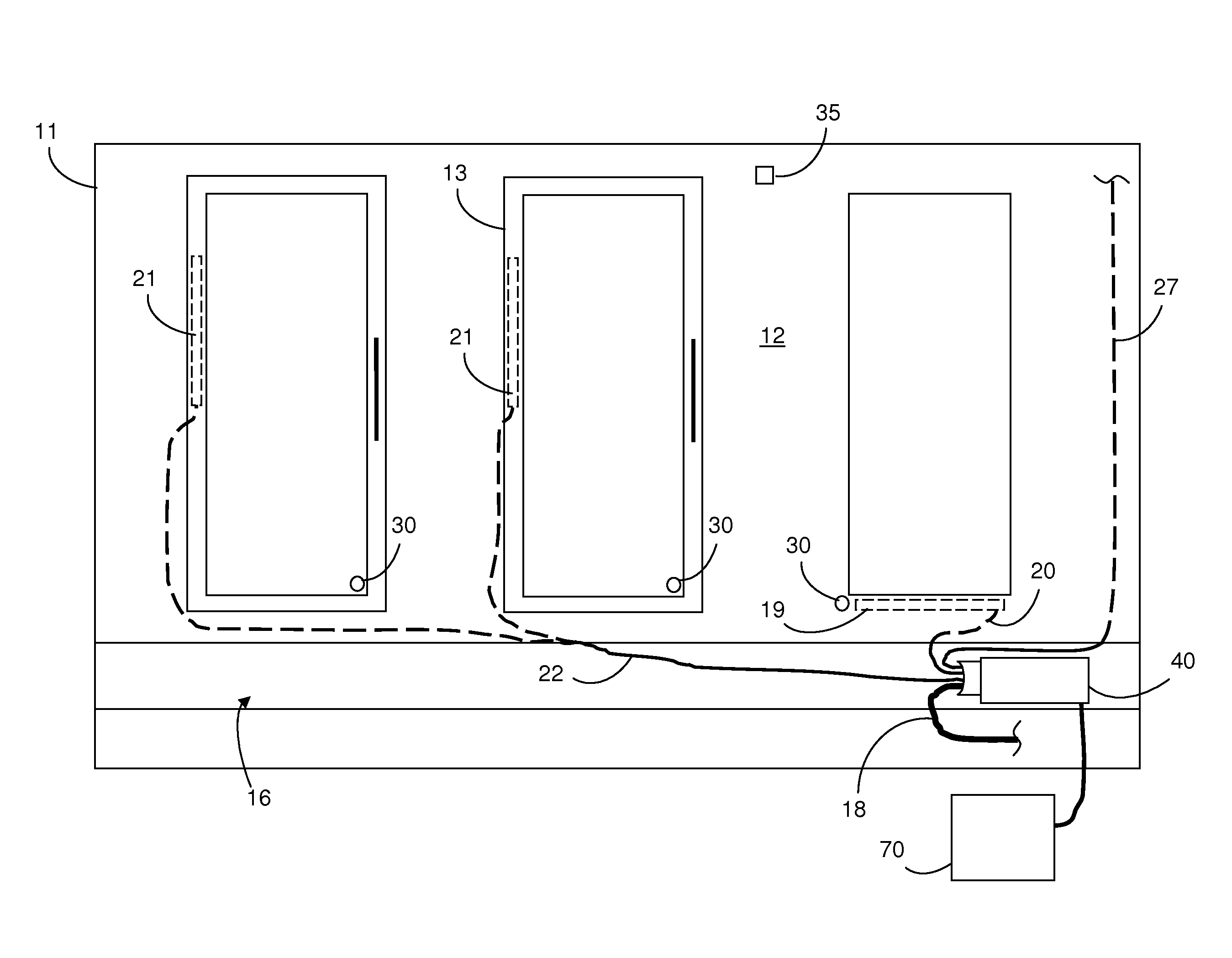 System for preventing condensation on refrigerator doors and frames