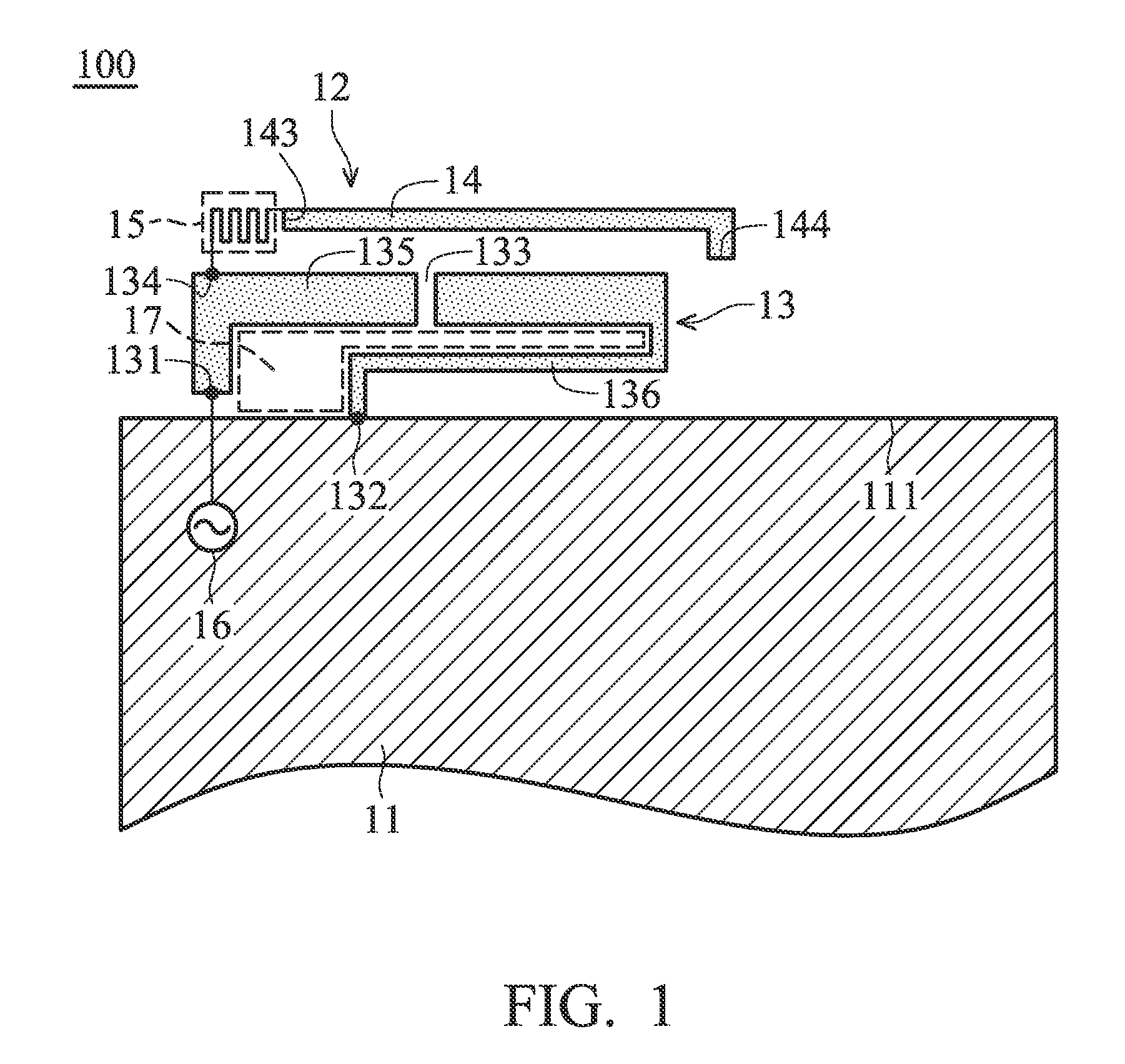 Communication device and antenna element therein